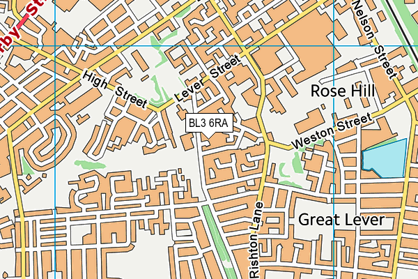 BL3 6RA map - OS VectorMap District (Ordnance Survey) BL3 6RA map - OS VectorMap District (Ordnance Survey)