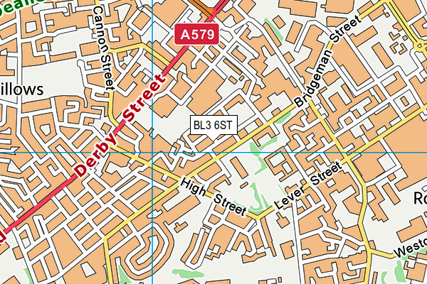 BL3 6ST map - OS VectorMap District (Ordnance Survey) BL3 6ST map - OS VectorMap District (Ordnance Survey)