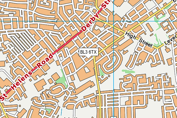 BL3 6TX map - OS VectorMap District (Ordnance Survey) BL3 6TX map - OS VectorMap District (Ordnance Survey)