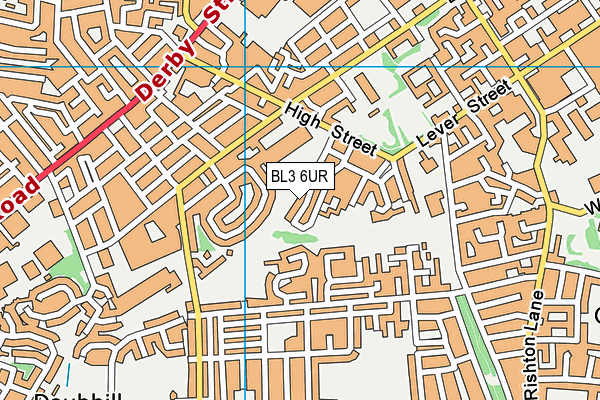 BL3 6UR map - OS VectorMap District (Ordnance Survey) BL3 6UR map - OS VectorMap District (Ordnance Survey)