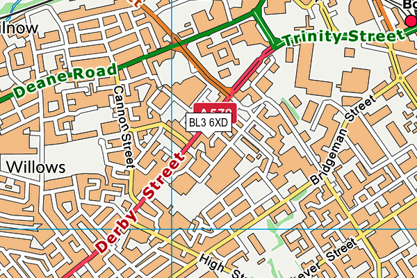 BL3 6XD map - OS VectorMap District (Ordnance Survey) BL3 6XD map - OS VectorMap District (Ordnance Survey)