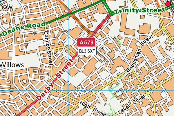 BL3 6XF map - OS VectorMap District (Ordnance Survey) BL3 6XF map - OS VectorMap District (Ordnance Survey)