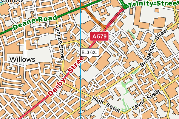 BL3 6XJ map - OS VectorMap District (Ordnance Survey) BL3 6XJ map - OS VectorMap District (Ordnance Survey)