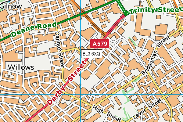 BL3 6XQ map - OS VectorMap District (Ordnance Survey) BL3 6XQ map - OS VectorMap District (Ordnance Survey)