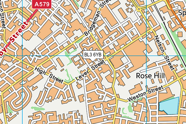 BL3 6YB map - OS VectorMap District (Ordnance Survey) BL3 6YB map - OS VectorMap District (Ordnance Survey)
