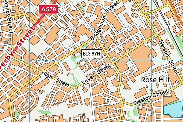 BL3 6YH map - OS VectorMap District (Ordnance Survey) BL3 6YH map - OS VectorMap District (Ordnance Survey)