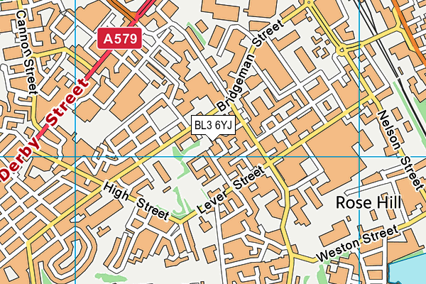 BL3 6YJ map - OS VectorMap District (Ordnance Survey) BL3 6YJ map - OS VectorMap District (Ordnance Survey)