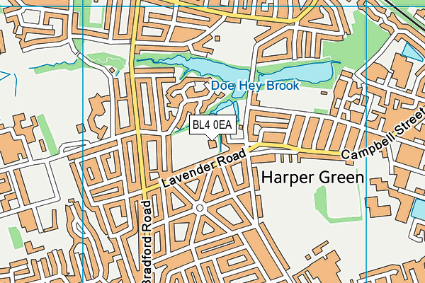 BL4 0EA map - OS VectorMap District (Ordnance Survey) BL4 0EA map - OS VectorMap District (Ordnance Survey)