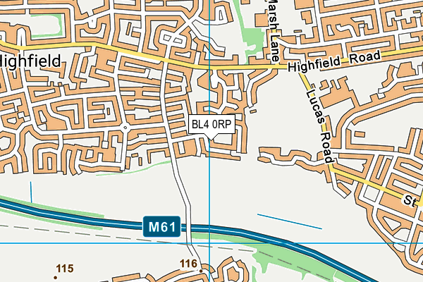 BL4 0RP map - OS VectorMap District (Ordnance Survey) BL4 0RP map - OS VectorMap District (Ordnance Survey)