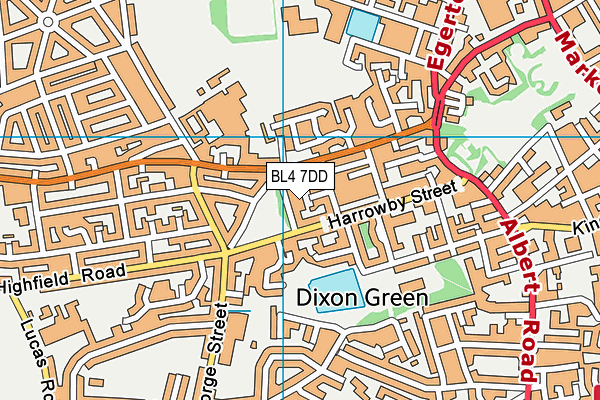 BL4 7DD map - OS VectorMap District (Ordnance Survey) BL4 7DD map - OS VectorMap District (Ordnance Survey)