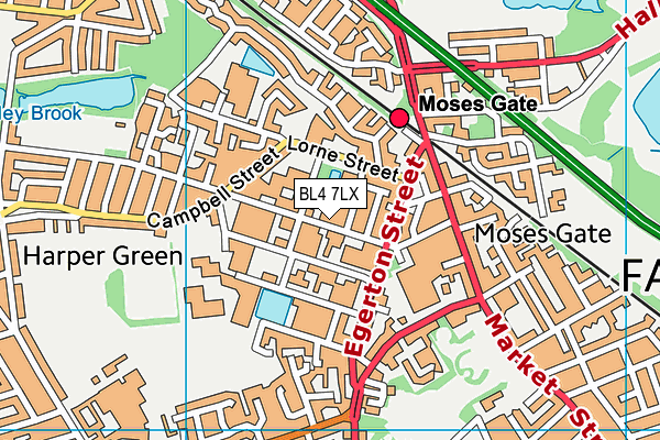 BL4 7LX map - OS VectorMap District (Ordnance Survey) BL4 7LX map - OS VectorMap District (Ordnance Survey)