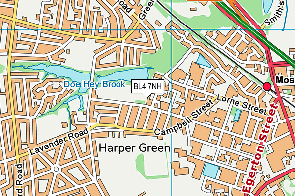 BL4 7NH map - OS VectorMap District (Ordnance Survey) BL4 7NH map - OS VectorMap District (Ordnance Survey)