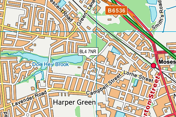 BL4 7NR map - OS VectorMap District (Ordnance Survey) BL4 7NR map - OS VectorMap District (Ordnance Survey)
