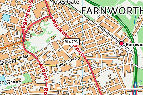 BL4 7PA map - OS VectorMap District (Ordnance Survey) BL4 7PA map - OS VectorMap District (Ordnance Survey)