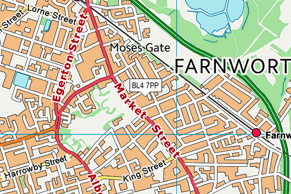BL4 7PP map - OS VectorMap District (Ordnance Survey) BL4 7PP map - OS VectorMap District (Ordnance Survey)