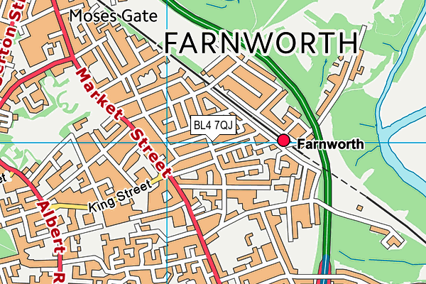 BL4 7QJ map - OS VectorMap District (Ordnance Survey) BL4 7QJ map - OS VectorMap District (Ordnance Survey)