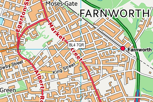 BL4 7QR map - OS VectorMap District (Ordnance Survey) BL4 7QR map - OS VectorMap District (Ordnance Survey)
