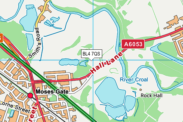 BL4 7QS map - OS VectorMap District (Ordnance Survey) BL4 7QS map - OS VectorMap District (Ordnance Survey)