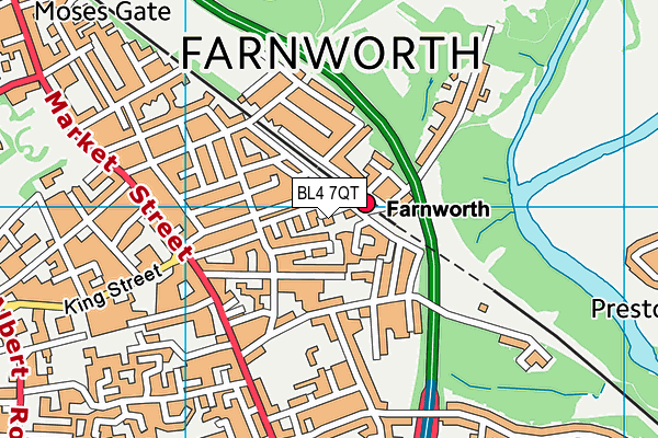 BL4 7QT map - OS VectorMap District (Ordnance Survey) BL4 7QT map - OS VectorMap District (Ordnance Survey)