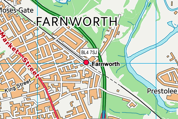 BL4 7SJ map - OS VectorMap District (Ordnance Survey) BL4 7SJ map - OS VectorMap District (Ordnance Survey)