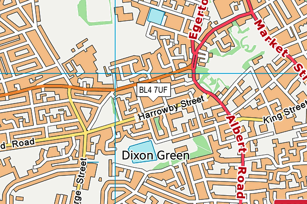 BL4 7UF map - OS VectorMap District (Ordnance Survey) BL4 7UF map - OS VectorMap District (Ordnance Survey)