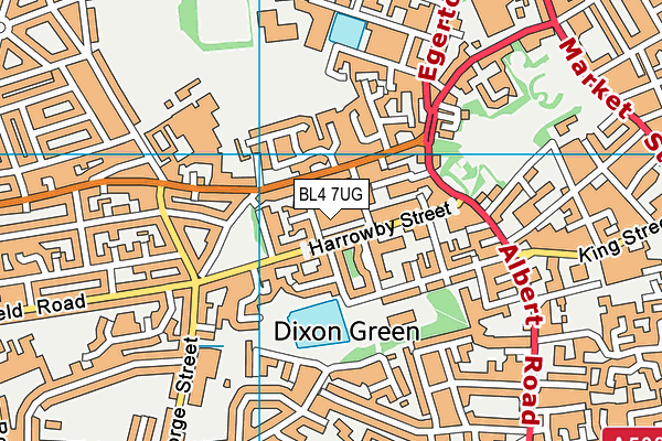 BL4 7UG map - OS VectorMap District (Ordnance Survey) BL4 7UG map - OS VectorMap District (Ordnance Survey)