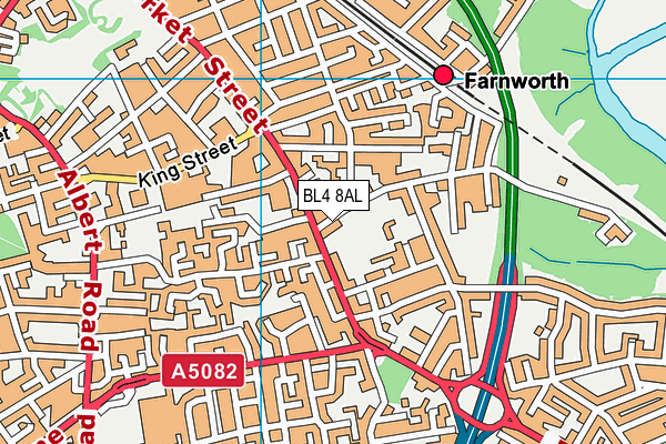 BL4 8AL map - OS VectorMap District (Ordnance Survey) BL4 8AL map - OS VectorMap District (Ordnance Survey)