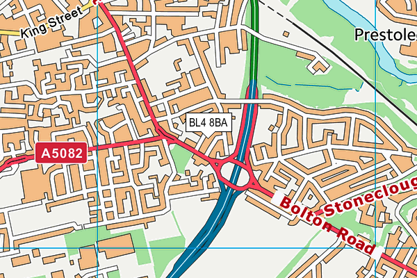 BL4 8BA map - OS VectorMap District (Ordnance Survey) BL4 8BA map - OS VectorMap District (Ordnance Survey)