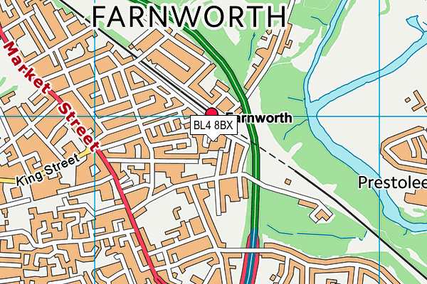 BL4 8BX map - OS VectorMap District (Ordnance Survey) BL4 8BX map - OS VectorMap District (Ordnance Survey)
