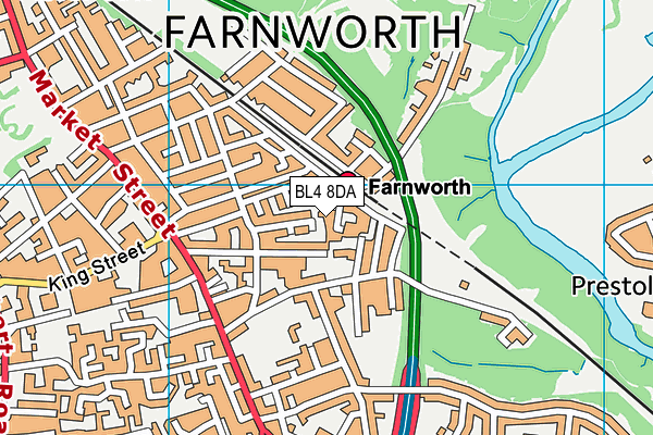 BL4 8DA map - OS VectorMap District (Ordnance Survey) BL4 8DA map - OS VectorMap District (Ordnance Survey)
