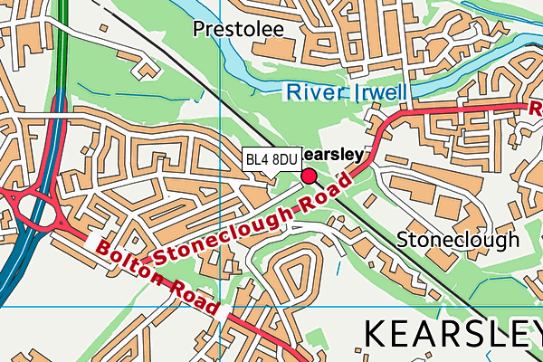 BL4 8DU map - OS VectorMap District (Ordnance Survey) BL4 8DU map - OS VectorMap District (Ordnance Survey)