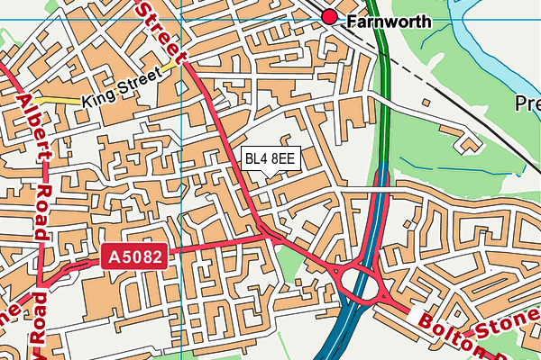 BL4 8EE map - OS VectorMap District (Ordnance Survey)