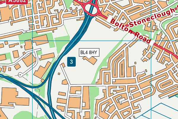 BL4 8HY map - OS VectorMap District (Ordnance Survey) BL4 8HY map - OS VectorMap District (Ordnance Survey)