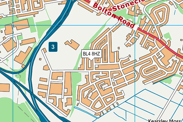 BL4 8HZ map - OS VectorMap District (Ordnance Survey) BL4 8HZ map - OS VectorMap District (Ordnance Survey)