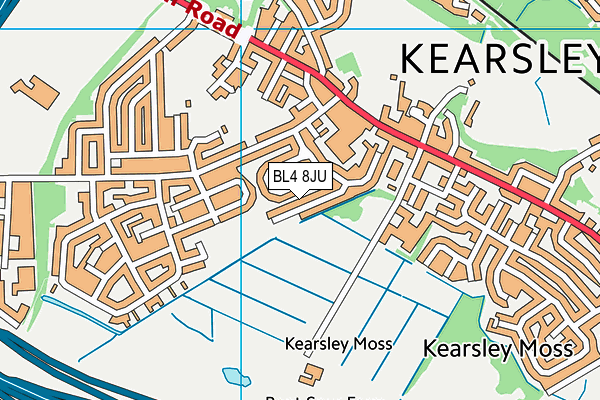 BL4 8JU map - OS VectorMap District (Ordnance Survey) BL4 8JU map - OS VectorMap District (Ordnance Survey)