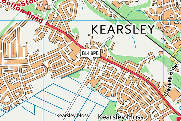 BL4 8PB map - OS VectorMap District (Ordnance Survey) BL4 8PB map - OS VectorMap District (Ordnance Survey)