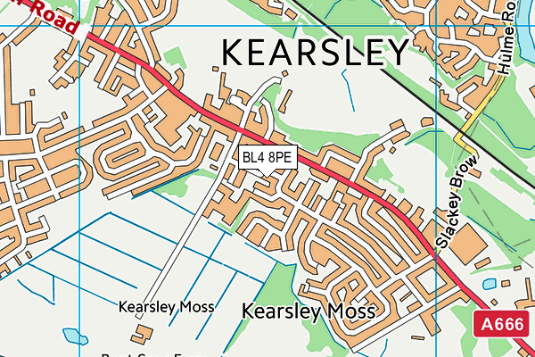 BL4 8PE map - OS VectorMap District (Ordnance Survey) BL4 8PE map - OS VectorMap District (Ordnance Survey)