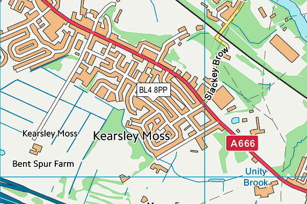BL4 8PP map - OS VectorMap District (Ordnance Survey) BL4 8PP map - OS VectorMap District (Ordnance Survey)