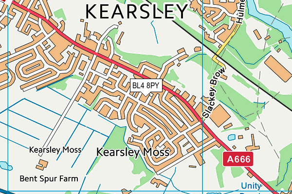 BL4 8PY map - OS VectorMap District (Ordnance Survey) BL4 8PY map - OS VectorMap District (Ordnance Survey)