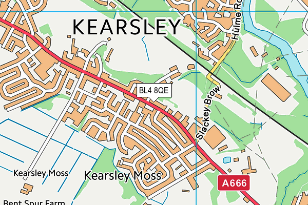 BL4 8QE map - OS VectorMap District (Ordnance Survey) BL4 8QE map - OS VectorMap District (Ordnance Survey)