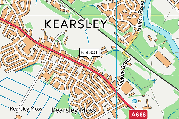 BL4 8QT map - OS VectorMap District (Ordnance Survey) BL4 8QT map - OS VectorMap District (Ordnance Survey)