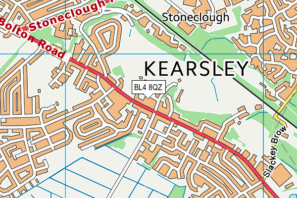 BL4 8QZ map - OS VectorMap District (Ordnance Survey) BL4 8QZ map - OS VectorMap District (Ordnance Survey)