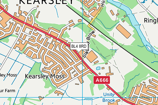 BL4 8RD map - OS VectorMap District (Ordnance Survey) BL4 8RD map - OS VectorMap District (Ordnance Survey)