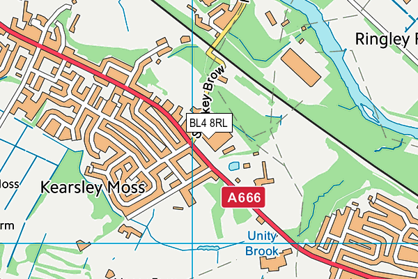 BL4 8RL map - OS VectorMap District (Ordnance Survey)