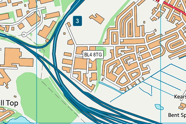 BL4 8TG map - OS VectorMap District (Ordnance Survey) BL4 8TG map - OS VectorMap District (Ordnance Survey)