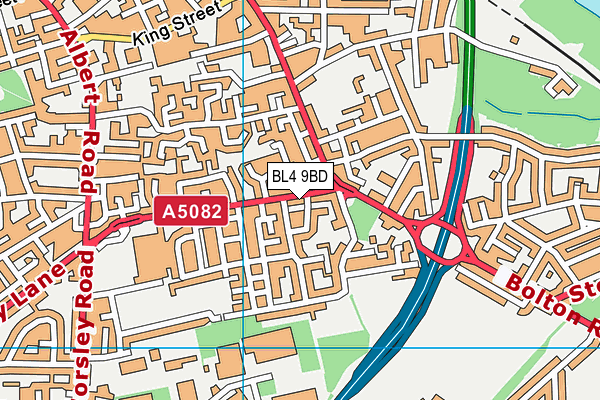 BL4 9BD map - OS VectorMap District (Ordnance Survey) BL4 9BD map - OS VectorMap District (Ordnance Survey)