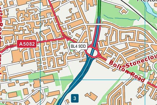BL4 9DD map - OS VectorMap District (Ordnance Survey) BL4 9DD map - OS VectorMap District (Ordnance Survey)