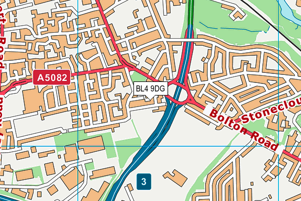 BL4 9DG map - OS VectorMap District (Ordnance Survey) BL4 9DG map - OS VectorMap District (Ordnance Survey)
