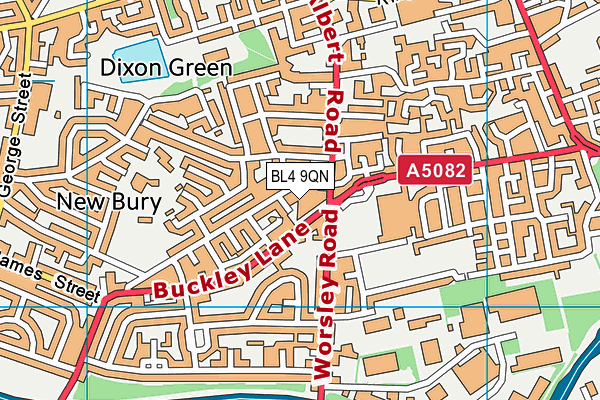 BL4 9QN map - OS VectorMap District (Ordnance Survey) BL4 9QN map - OS VectorMap District (Ordnance Survey)