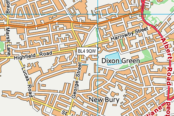BL4 9QW map - OS VectorMap District (Ordnance Survey) BL4 9QW map - OS VectorMap District (Ordnance Survey)